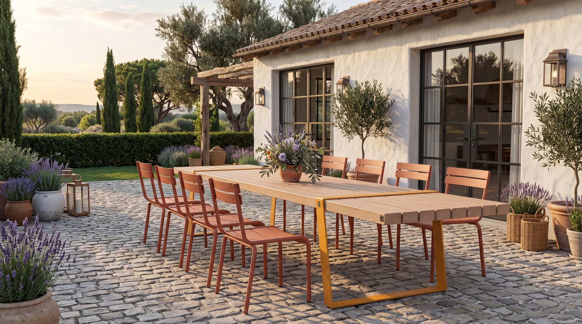 Formitable dining set on location, generated in Spaces
